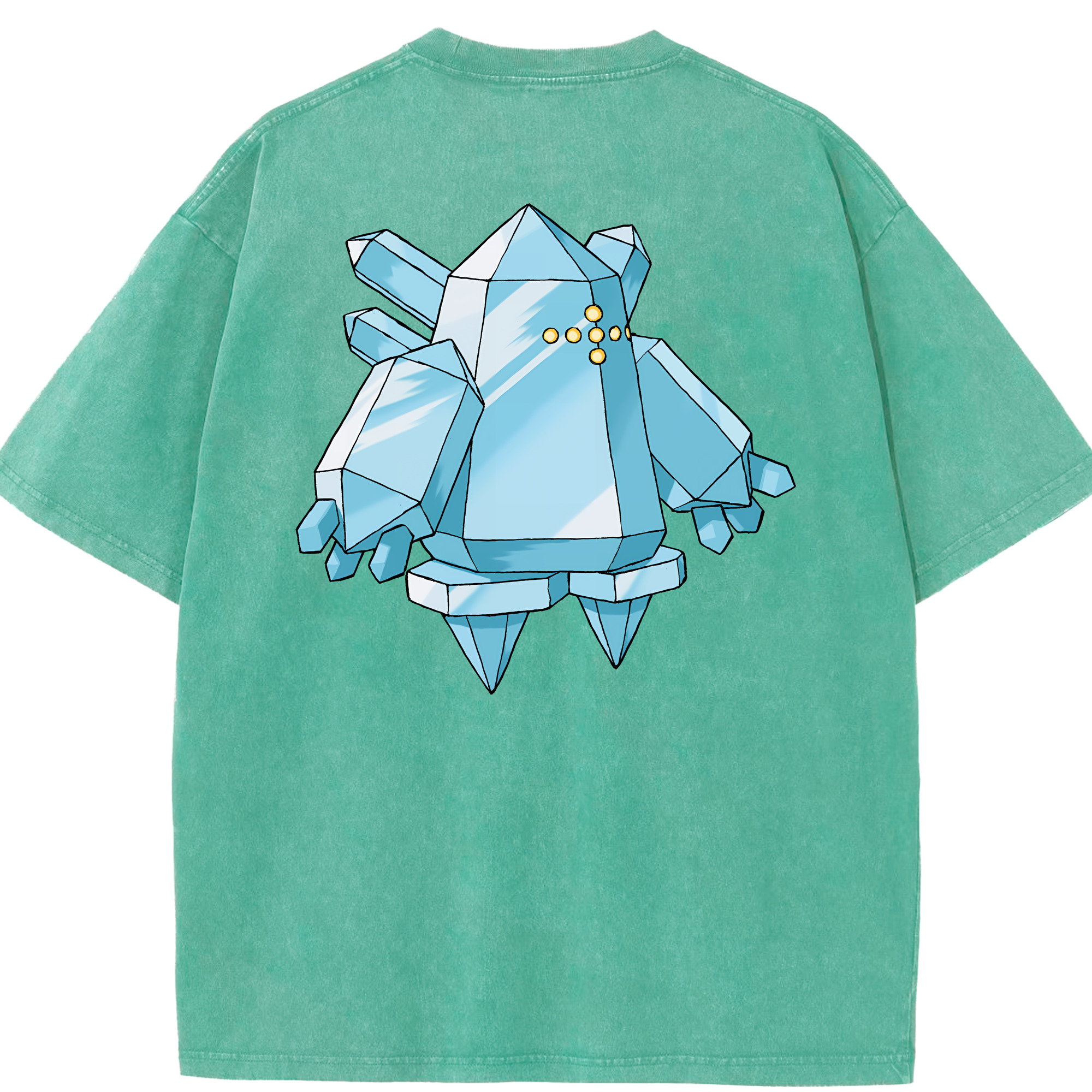 （画像用） ポケットモンスター Pokémon 綿100% ヴィンテージ風 半袖Tシャツ（背面プリント）
